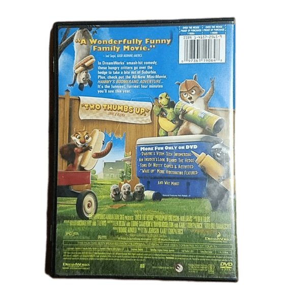 DreamWorks Over The Hedge Kids Animated DVD Movie Disc Kids Children Family - Picture 2 of 3